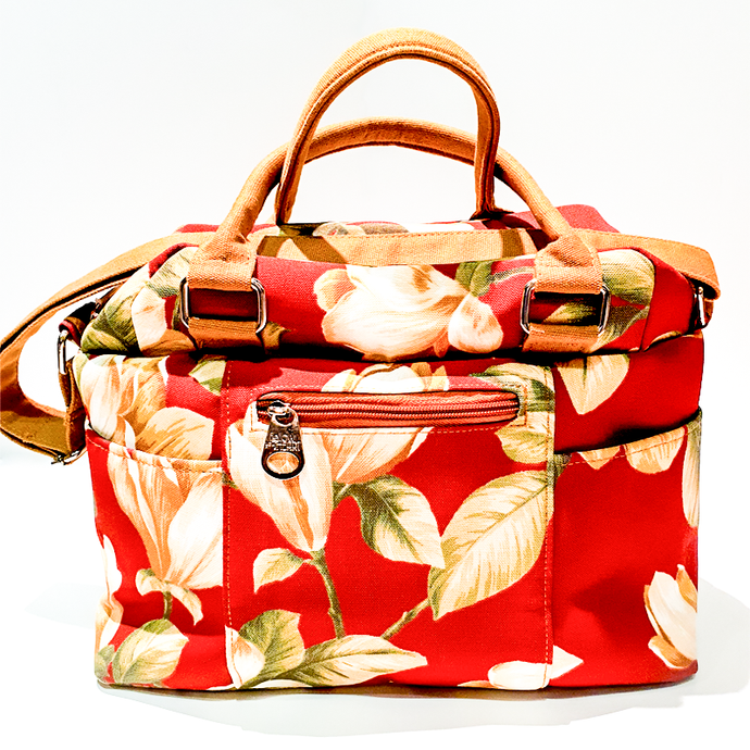 Kelly - Red Floral Leaves